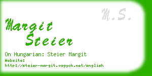 margit steier business card